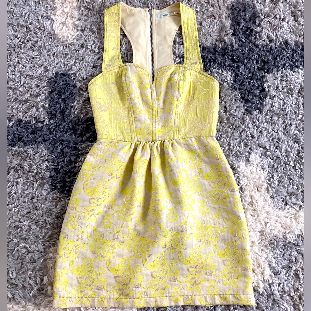 Urban Outfitters- Kimchi Blue jacquard/metallic mini dress size 0